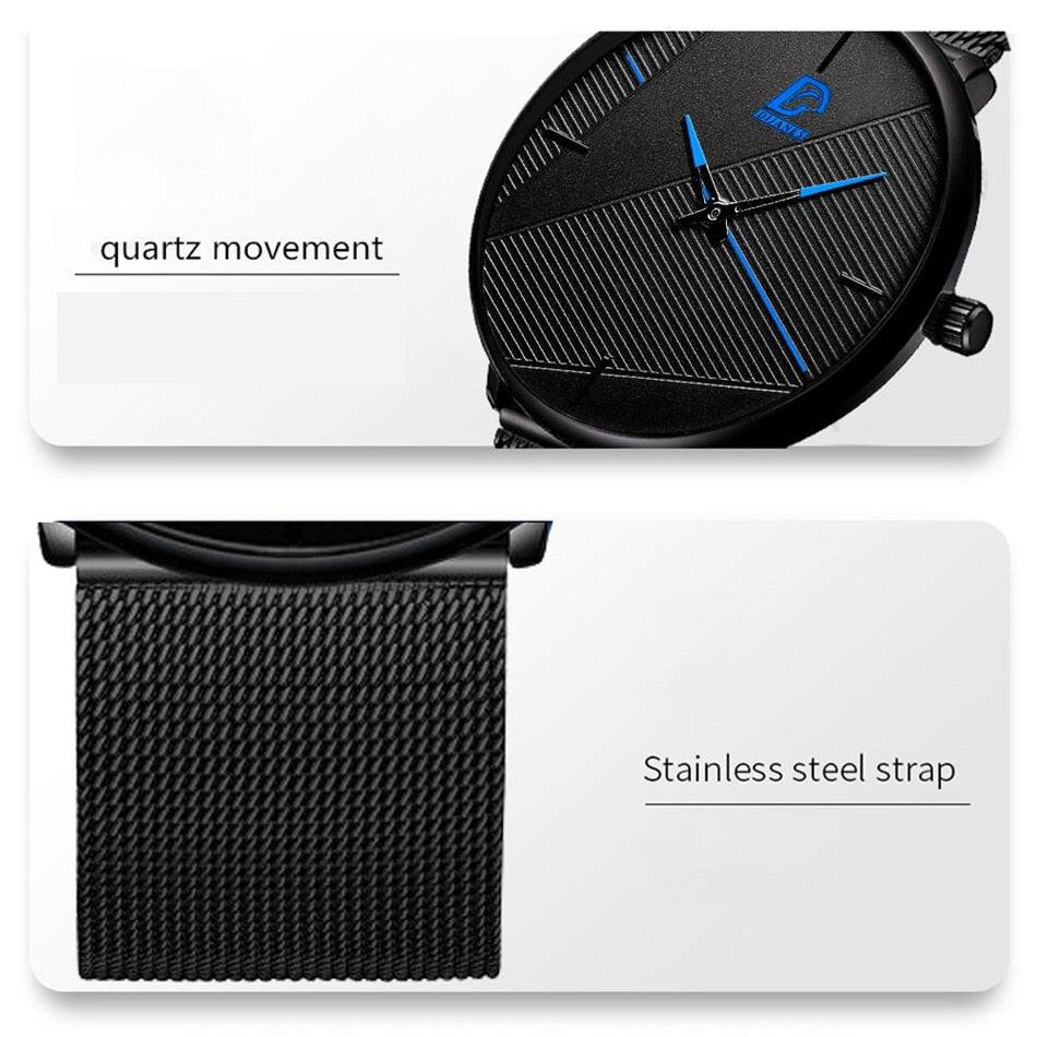 DIJANES Minimalist Ultra Thin Watch for Men - Premium Watches from Dressmycell.com - Just $16.00! Shop now at Dressmycell.com DIJANES Minimalist Ultra Thin Watch for Men - Premium Watches from Dressmycell.com - Just $16.00! Shop now at Dressmycell.com